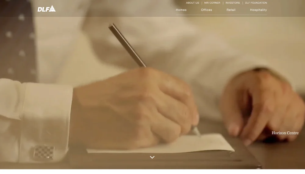 DLF real estate website design example