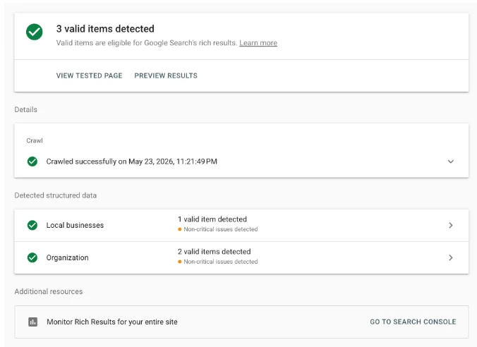 Schema markup for real estate FAQ snippet