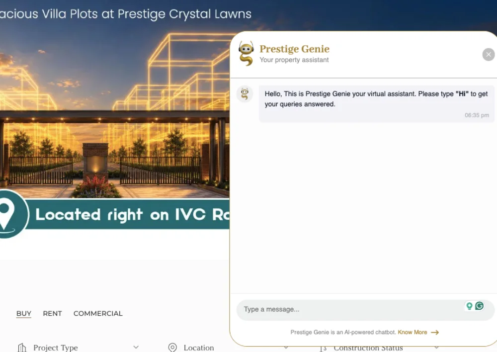 AI conversational interface for real estate