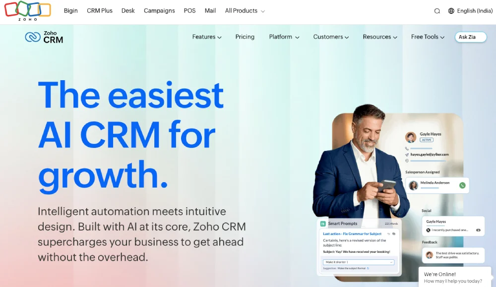 Zoho CRM for Real Estate
