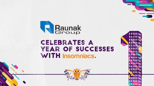 Raunak Group celebrates a year of successes with digital agency Insomniacs